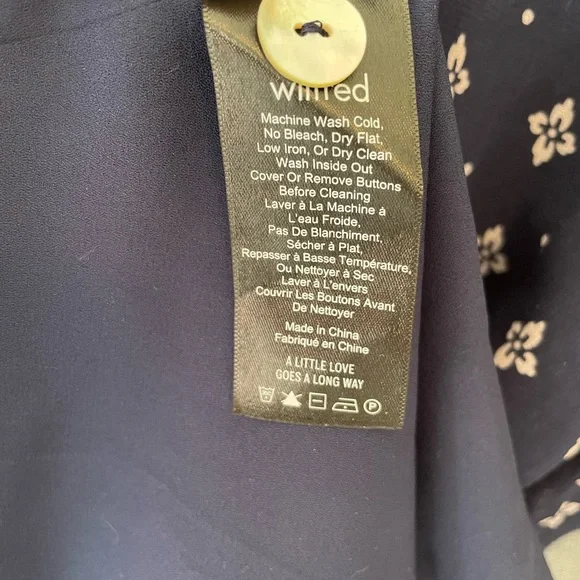 Wilfred | Button-Front | Short-Sleeve | A-line dress | classic Navy/Magnolia - Picture 8 of 8